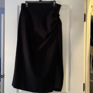 Zara black midi skirt
